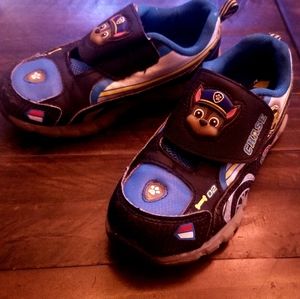 Paw Patrol Chase Light Up Sneakers ,size 12